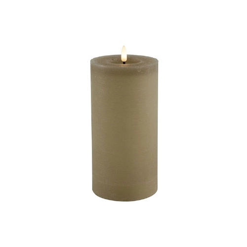 310 - LED Echtwachs Stumpenkerze