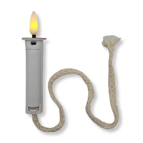 354 - LED Flaschenkorken mit Flamme & Seil