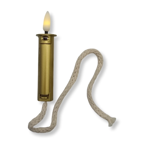 355 - LED Flaschenkorken mit Flamme & Seil