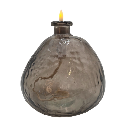 4489 - Flaschenvase mit LED Korken & Seil