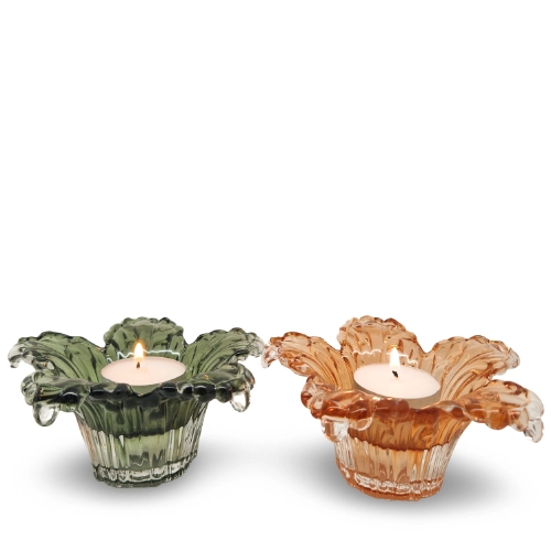 3906 - Teelicht & Stabkerzenhalter / 2-er Set