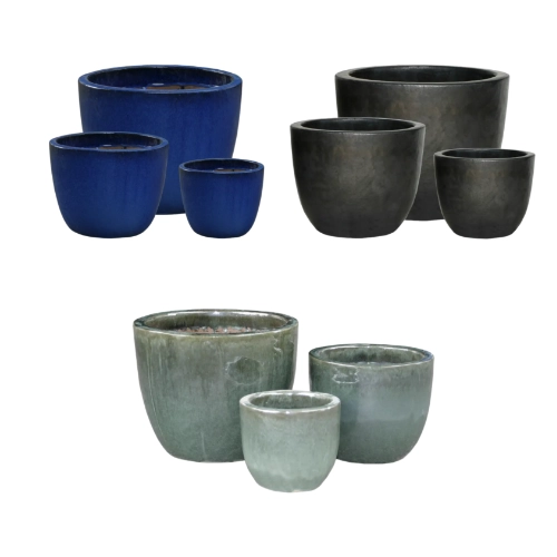 4098 - Topf / 3-er Set / 3-fach sortiert